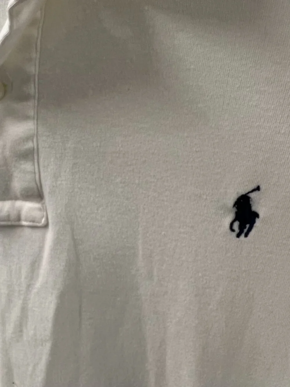 Polo Ralph Lauren Shirt Mens 2XL White Cream Cotton Golf Yacht (read)